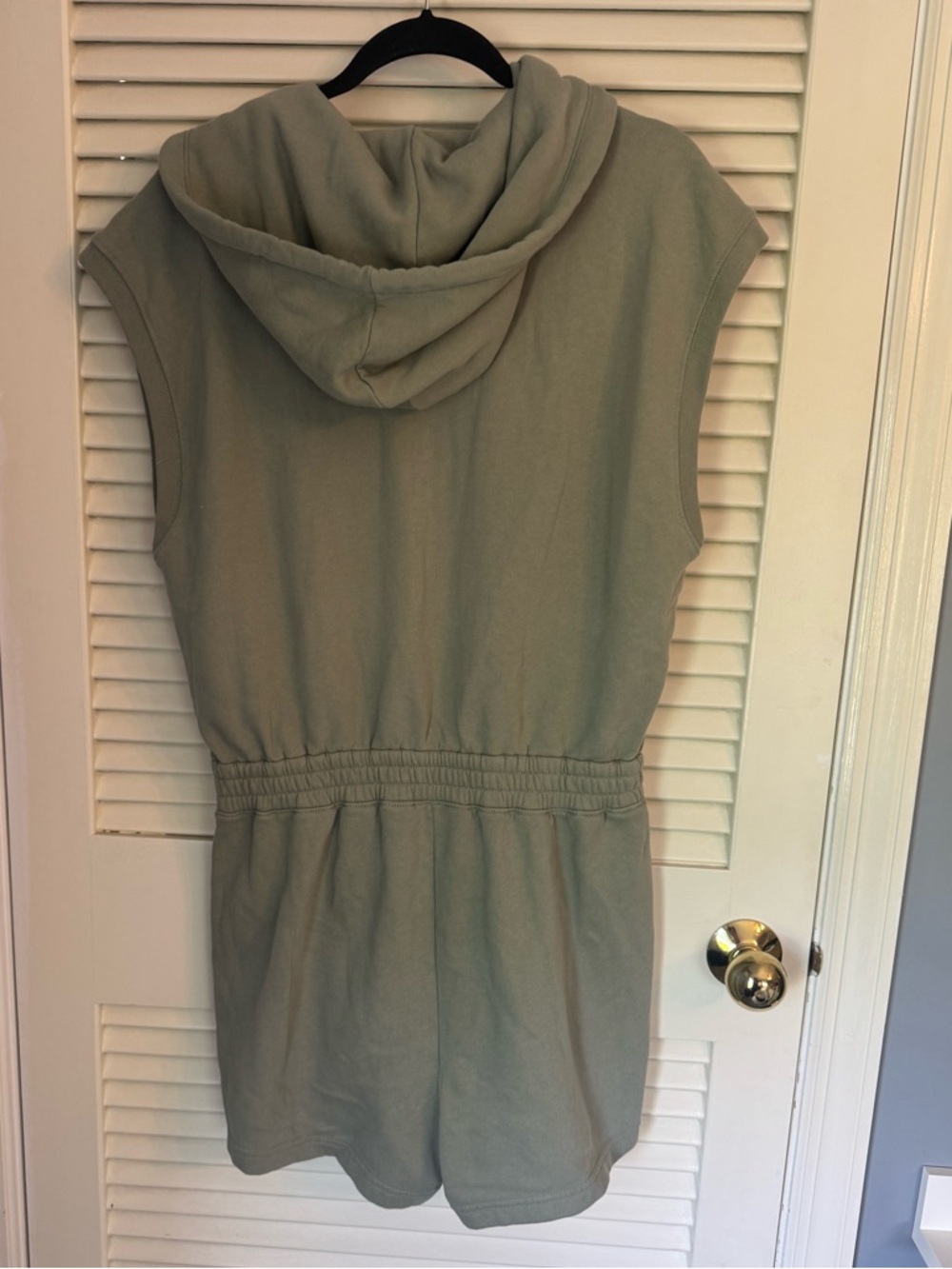 NWT!! Abercrombie & Fitch Hooded Fleece Romper in Light Green - Picture 8 of 13